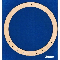 Łapacz snów , koło 20cm , obręcz z otworami / SKLEJKA #3mm